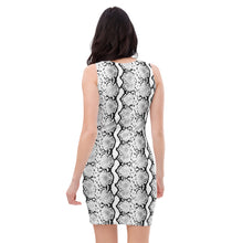 Load image into Gallery viewer, Snakeskin Print Dress (White)
