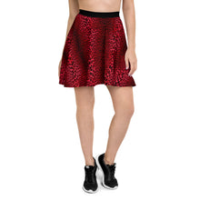 Load image into Gallery viewer, Leopard Print Skater Skirt (Red)
