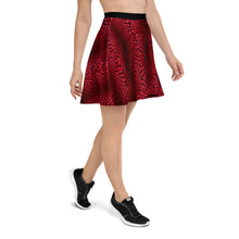 Load image into Gallery viewer, Leopard Print Skater Skirt (Red)
