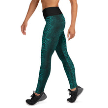 Load image into Gallery viewer, Leopard High Waisted Leggings (Teal)
